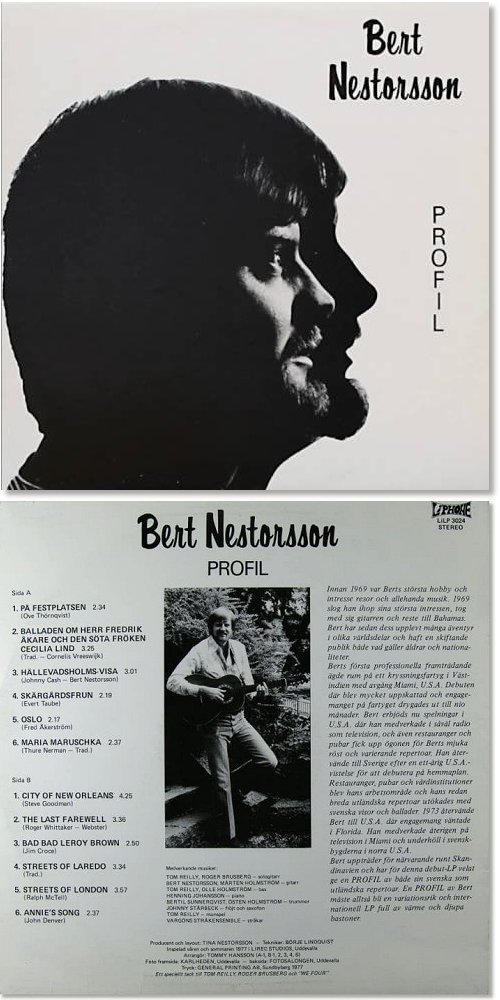 Skivkonvolut - Bert Nestorsson